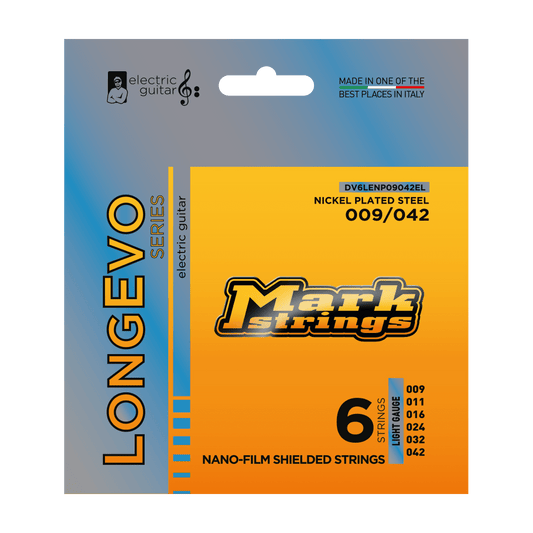 LONGEVO SERIES ELECTRIC GUITAR NANO-FILM SHIELDED NICKEL PLATED STEEL 9/42