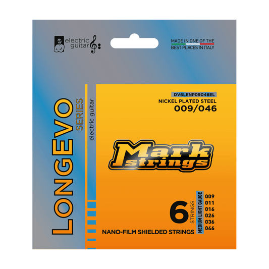 LONGEVO SERIES ELECTRIC GUITAR NANO-FILM SHIELDED NICKEL PLATED STEEL 9/46