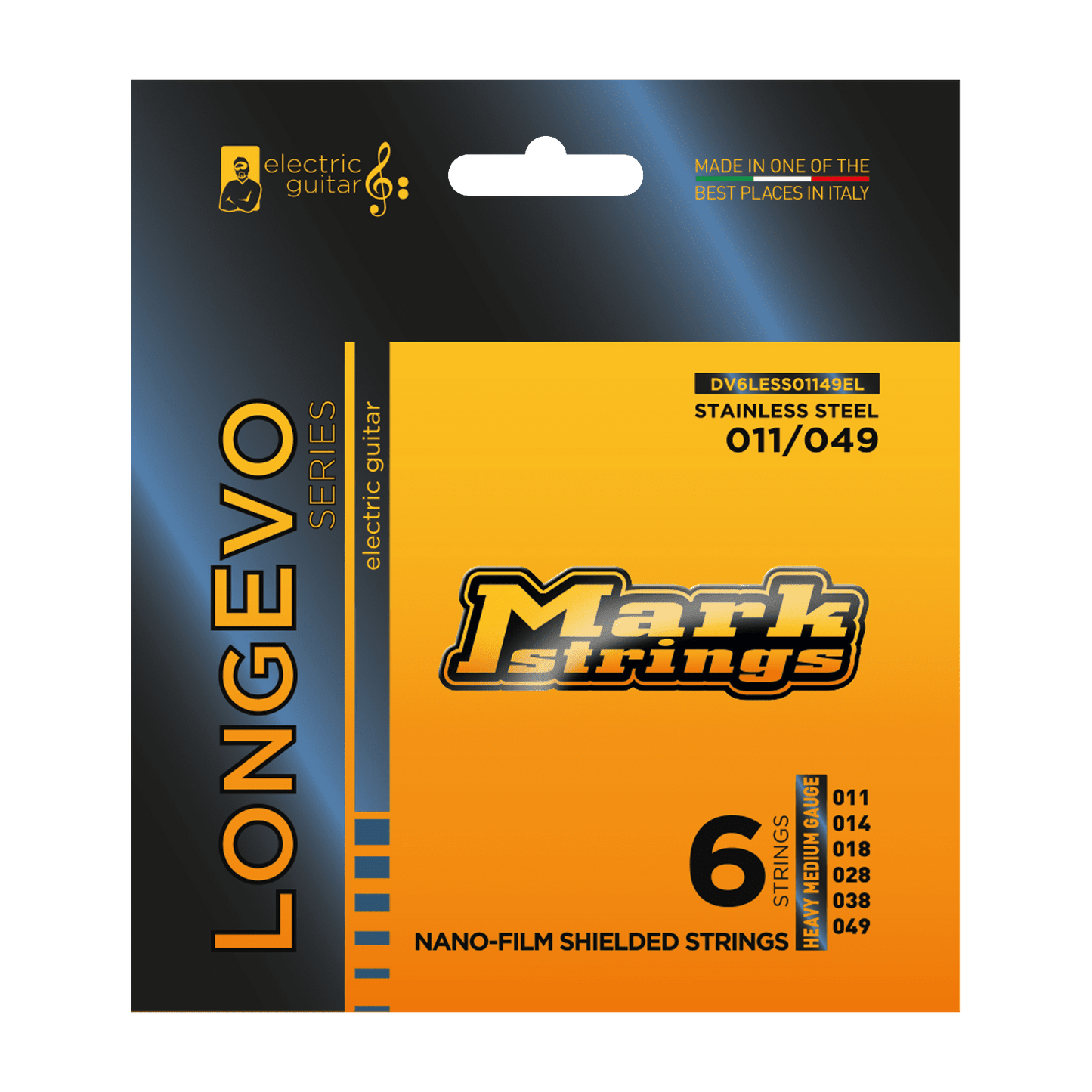 LONGEVO SERIES ELECTRIC GUITAR NANO-FILM SHIELDED STAINLESS STEEL 11/49