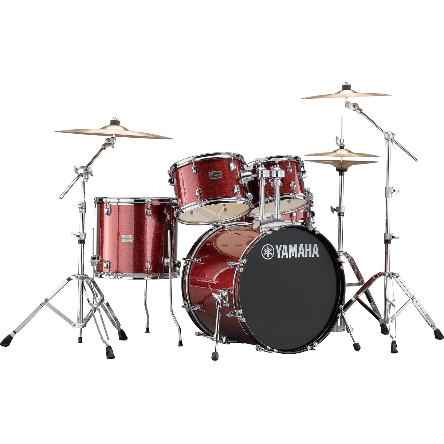 Yamaha Rydeen 5pc Fusion Drum Kit - Burgundy Glitter w/ Free DS550 Stool