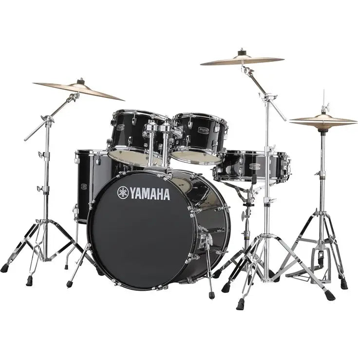Yamaha Rydeen 5pc Euro Drum Kit - Black Glitter w/ Free DS550 Stool