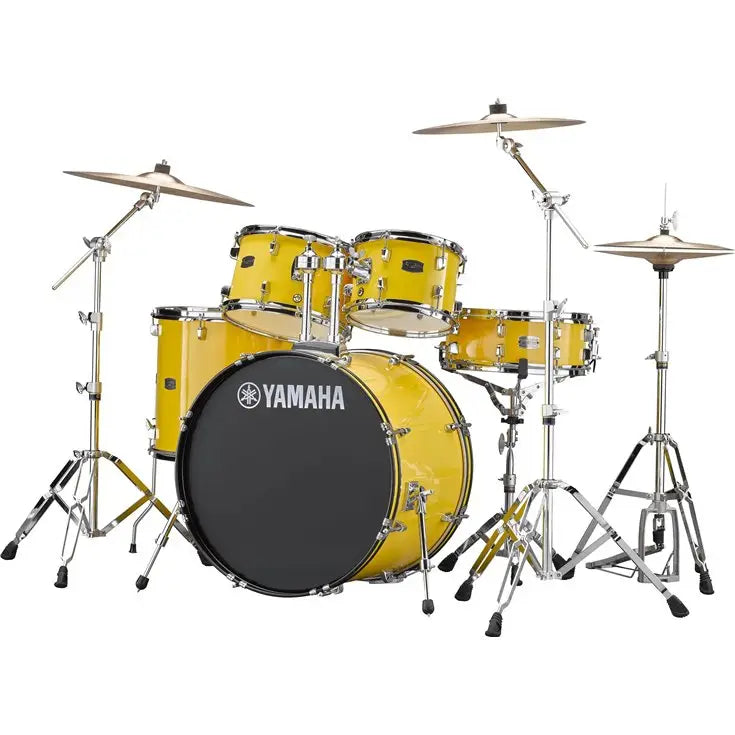 Yamaha Rydeen 5pc Euro Drum Kit - Mellow Yellow w/ Free DS550 Stool
