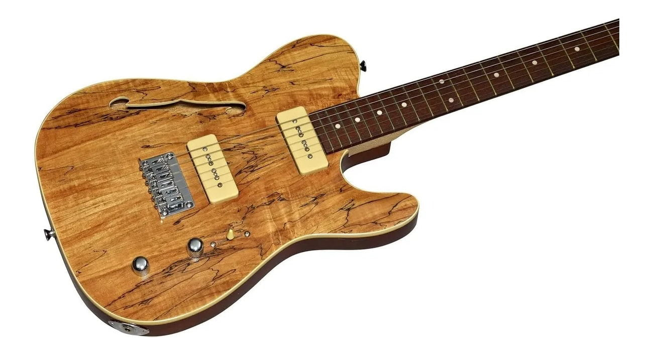 Michael Kelly 59 Thinline Semi-Hollow Body Electric Guitar - Spalted Maple