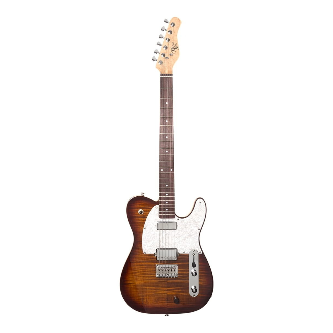 Michael Kelly Hybrid 55 Electric Guitar With Fishman Powerbridge - Tiger Eye Burst