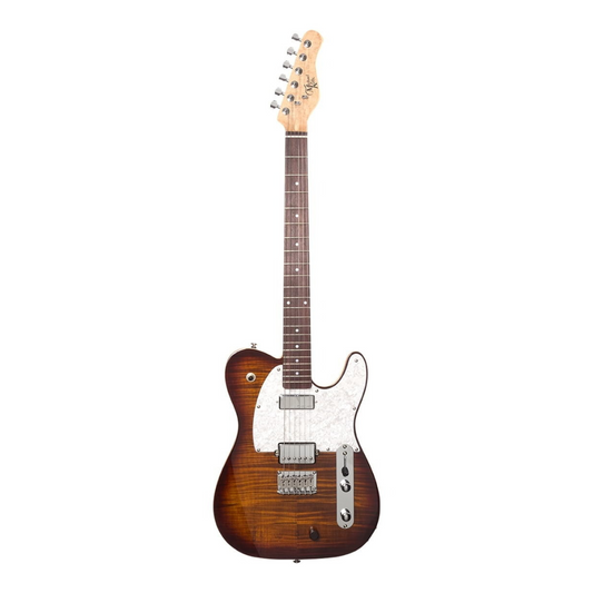 Michael Kelly Hybrid 55 Electric Guitar With Fishman Powerbridge - Tiger Eye Burst