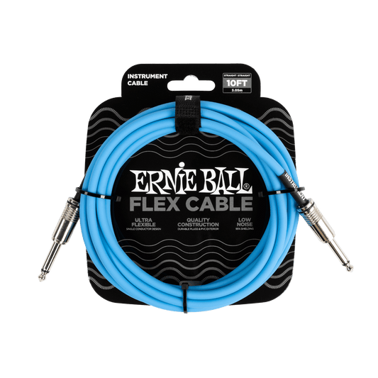 Ernie Ball Flex Cable 10ft - Blue