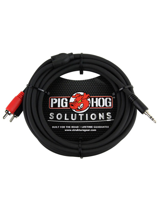 10ft Stereo Breakout Cable, 3.5mm to Dual RCA