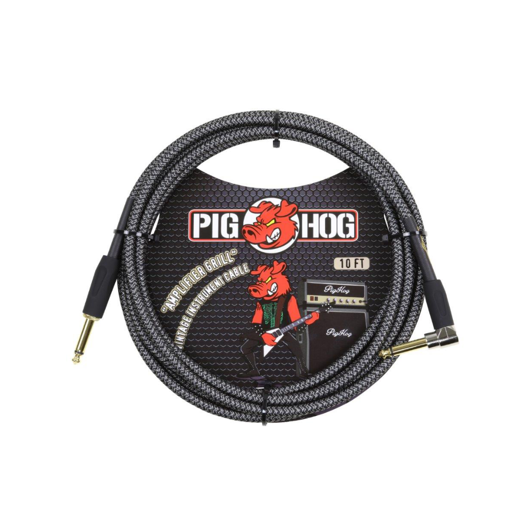 Pig Hog "Amp Grill" Instrument Cable, 10ft. Right Angle