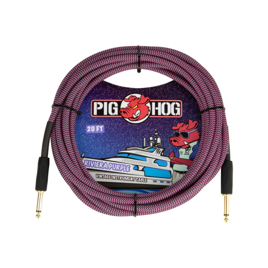 Pig Hog "Riviera Purple" Instrument Cable, 20ft