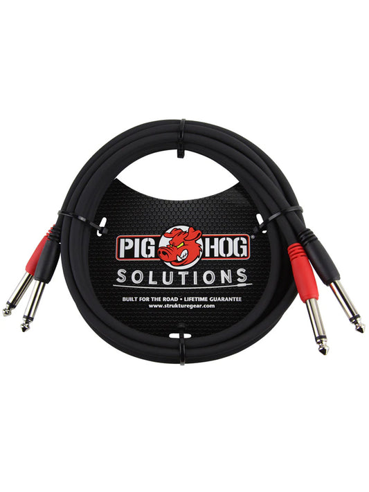 6ft 1/4"-1/4" Dual Cable