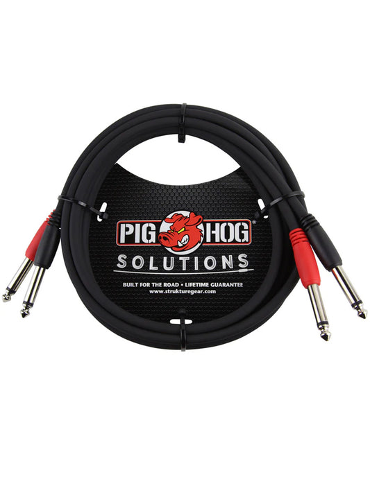 10ft 1/4"-1/4" Dual Cable