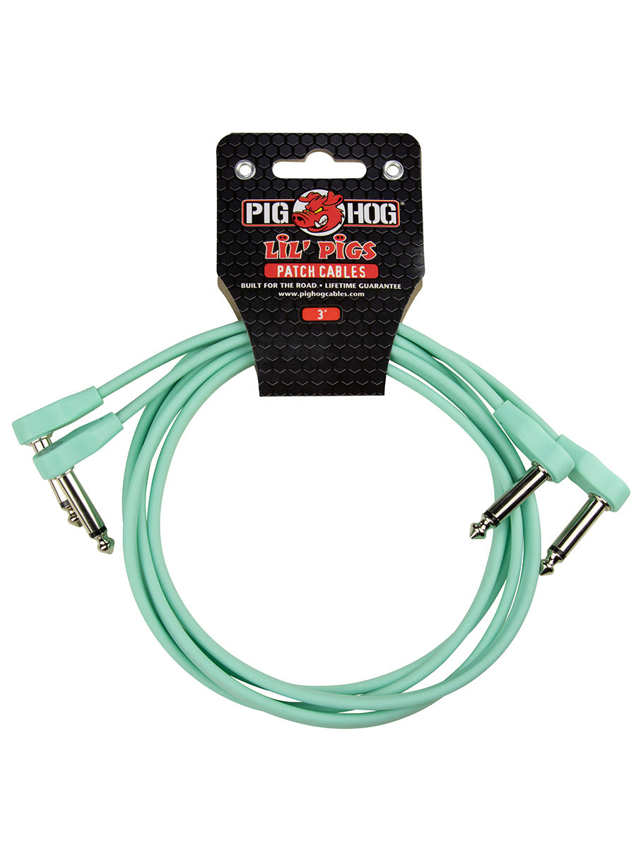 Pig Hog Low Profile Patch 3ft Seafoam Green