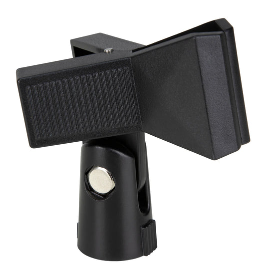 Pig Hog Mic Clip, Spring Loaded w/ Thread Adapter