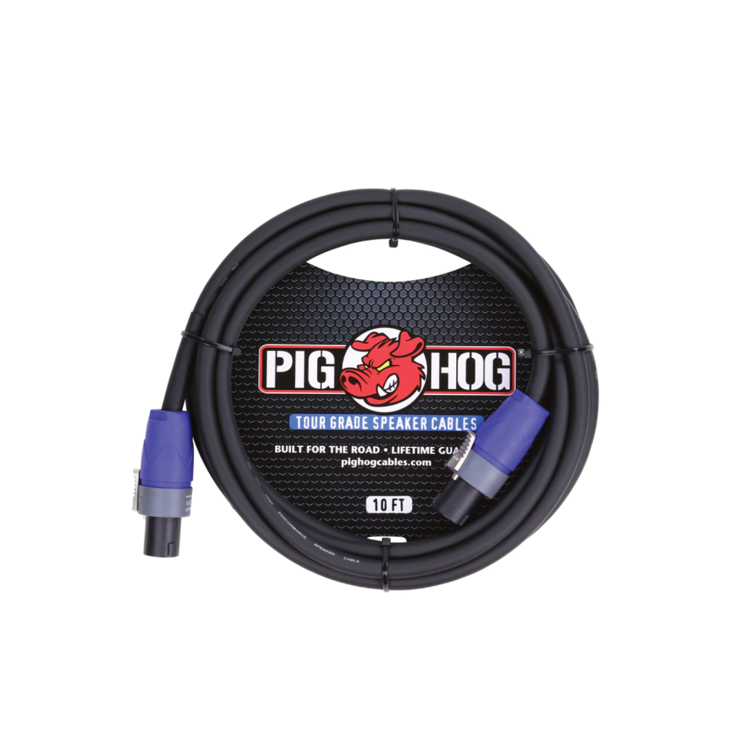 Pig Hog Speaker Cable, 10ft (14 gauge wire) - SPEAKON