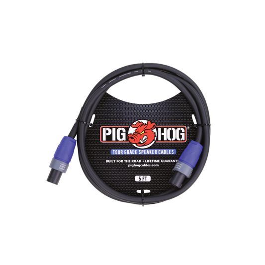Pig Hog Speaker Cable, 5ft (14 gauge wire) - SPEAKON