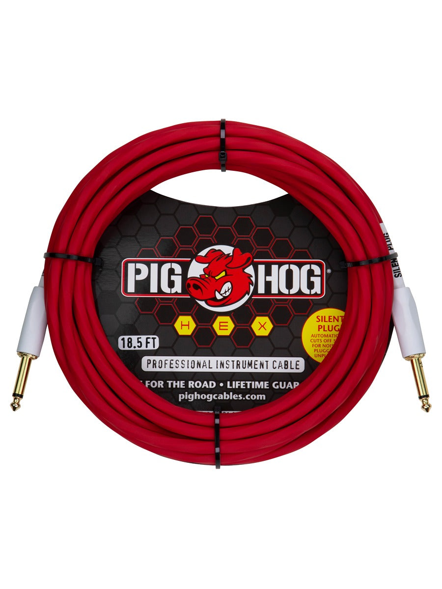 Hex Series Silent Cable 18.6 ft Candy Apple Red