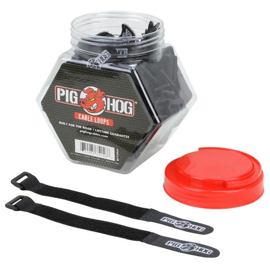 Pig Hog 50 Piece Deluxe Velcro Cable Wrap Fishbowl