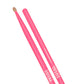 Total Percussion 7A Hickory Drumsticks - Fluorescent Pink / Wood Tip