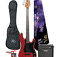 SX Student Bass Guitar Pack w/ Laney Amp - Multiple Colours Available