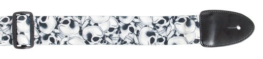 XTR 2" Poly Cotton Guitar Strap - Skulls