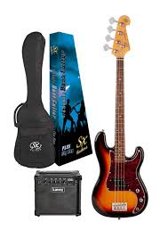 SX 3/4 Student Bass Guitar Pack - Multiple Colours Available