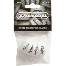 Dunlop White Thumbpicks Player Pack - Large