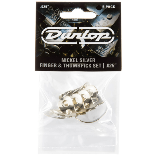 Dunlop Nickel Silver Finger & Thumbpick Set