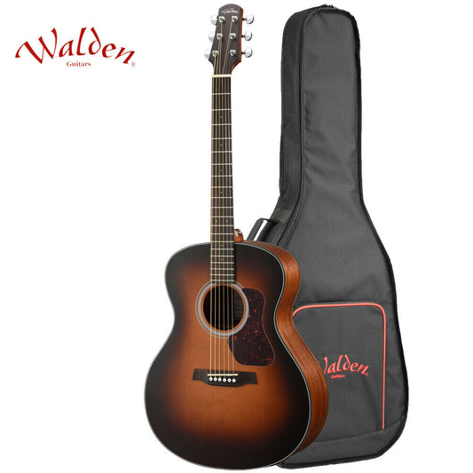 Walden G570ETB Natura Solid Cedar Top Grand Auditorium Acoustic/Electric Guitar – Satin Tobacco Burst