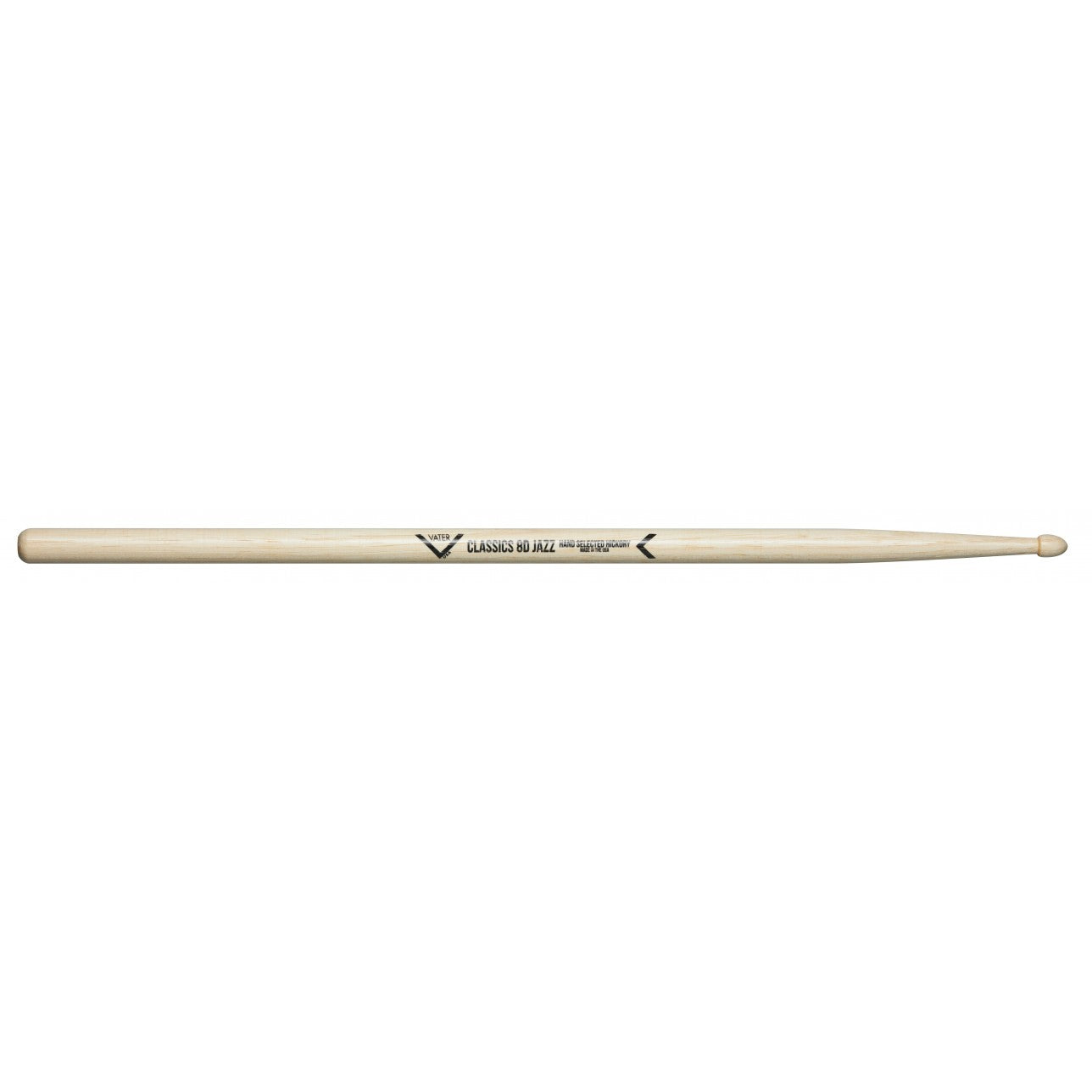 Vater Classics 8D Jazz Wood Tip Hickory Drum Sticks