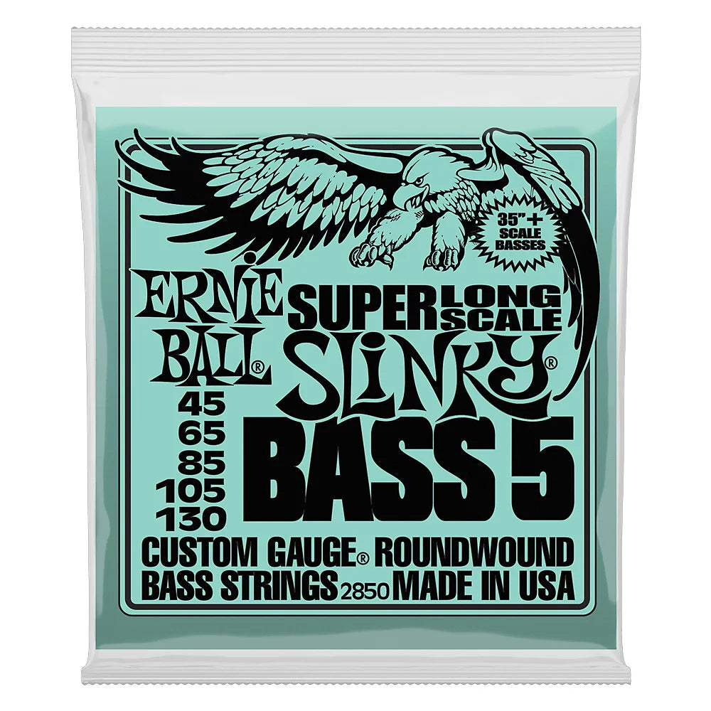 130 String Bass Bass 5 Slinky Super Long Scale Electric Bass Strings, 45-130 Gauge ...