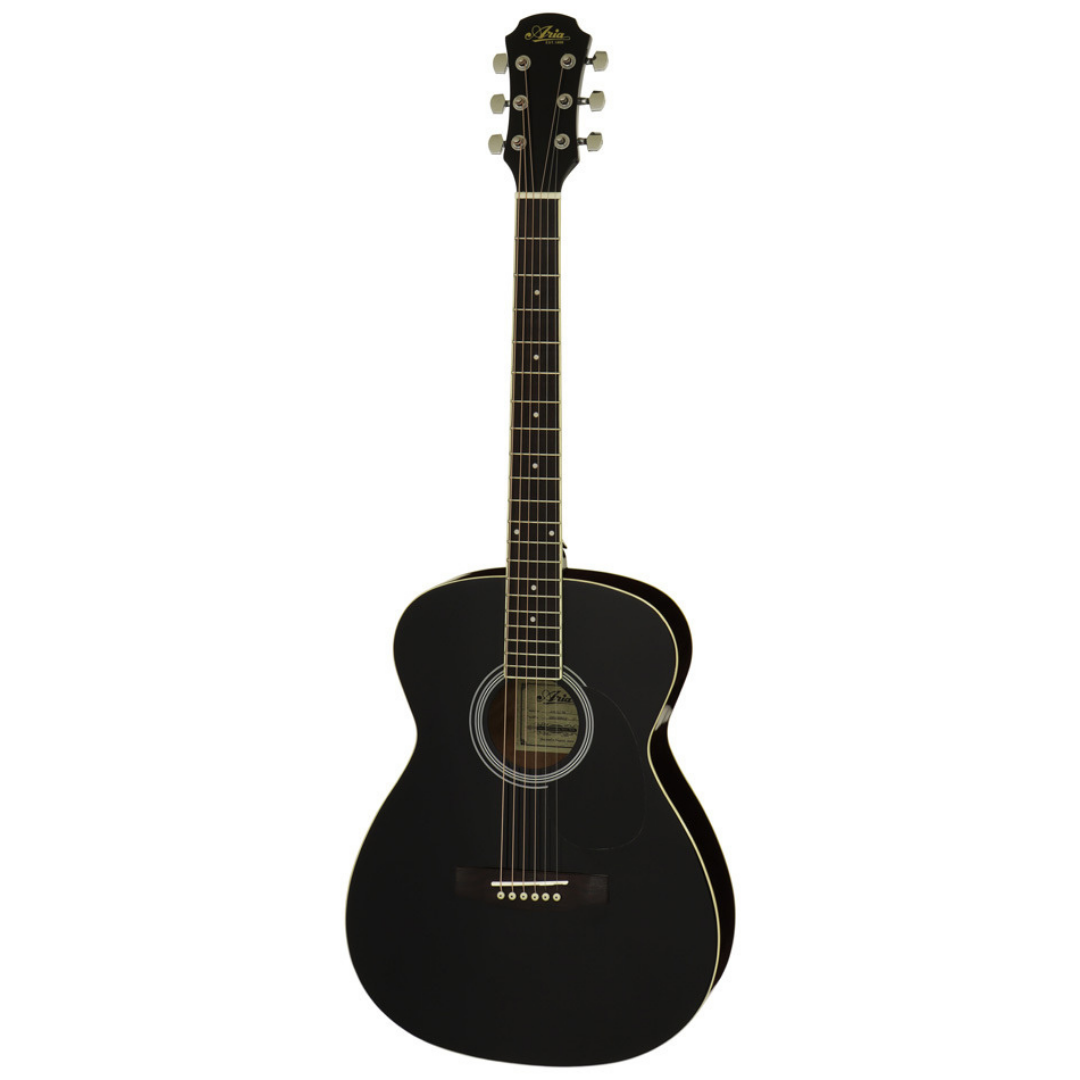 Aria AF-15 Folk Body AC/EL Guitar - Black