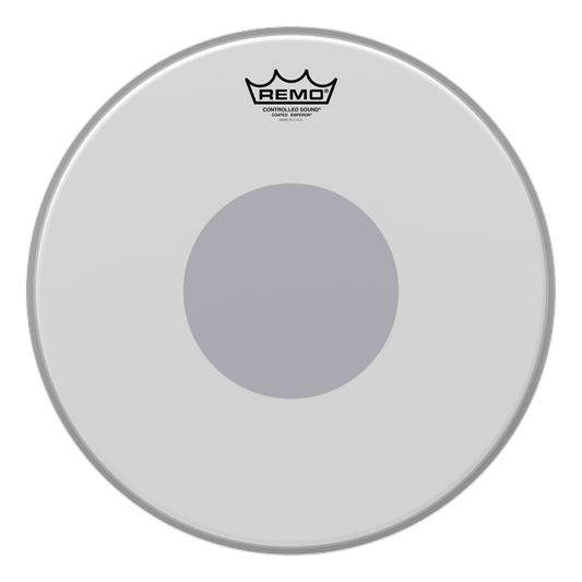 Remo CS Emperor Coated Drumhead - Bottom Black Dot, 14"