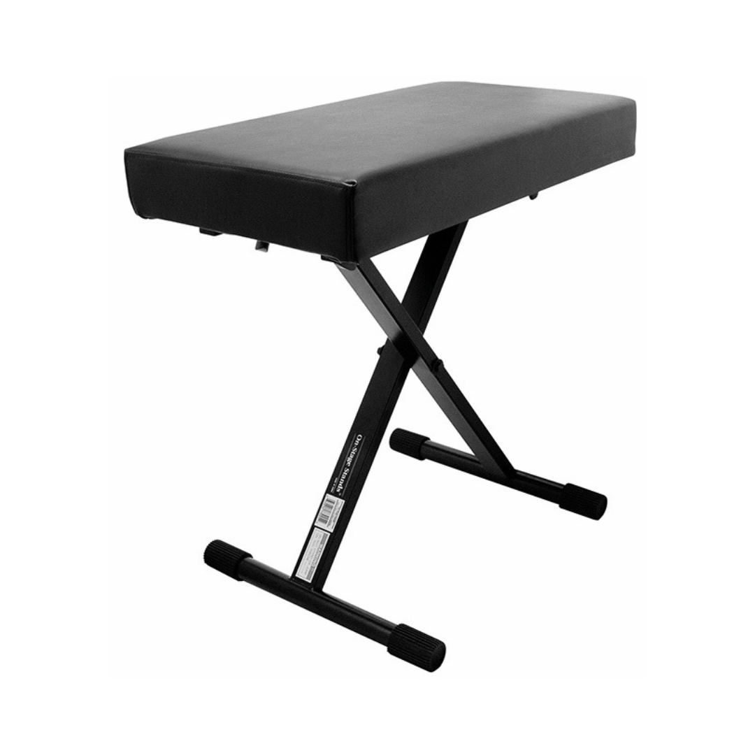 On Stage Deluxe Folding Keyboard Bench with 2.5" Extra Thick Padding
