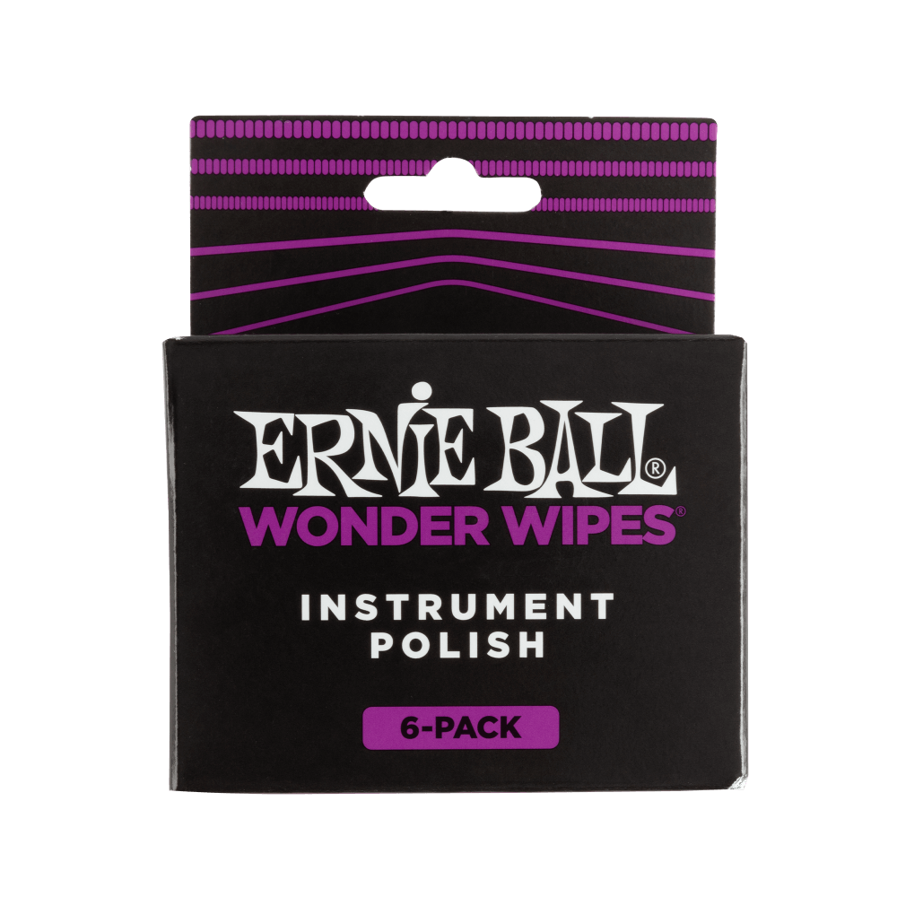 Ernie Ball Wonder Wipes - Instrument Polish - 6 Pack