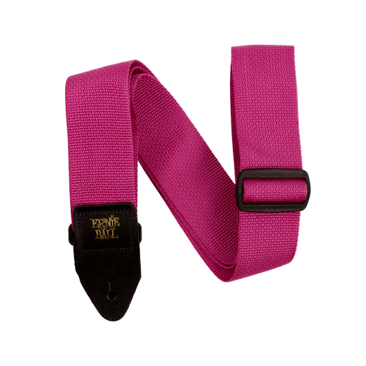 Ernie Ball Raspberry Polypro Guitar Strap