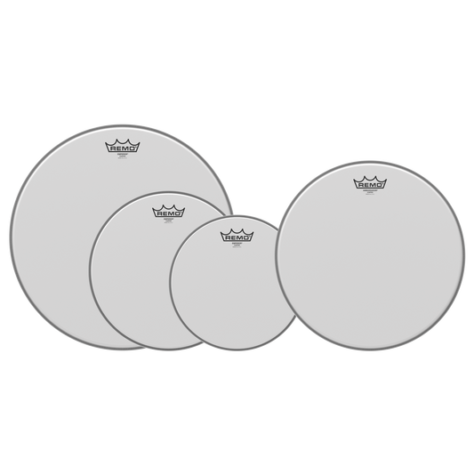 Remo Coated Emperor Fusion+ Pro Pack - 10", 12", 16" w/ Bonus 14" Coated Ambassador
