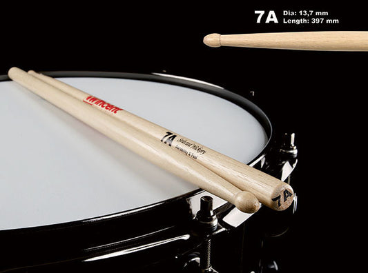 Wincent 7A USA Hickory Wood Tip Drum Sticks